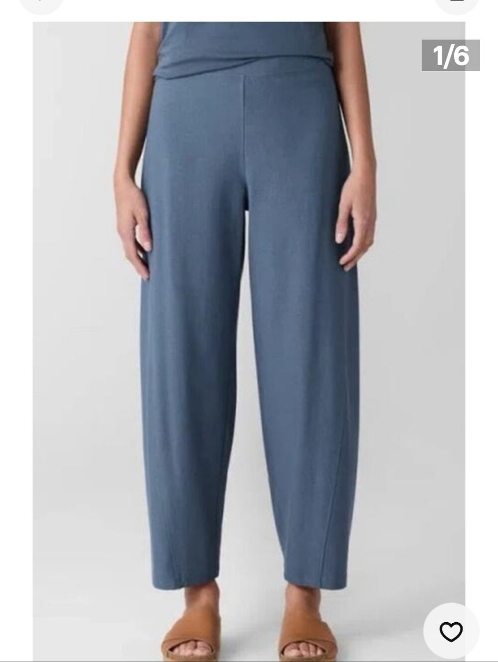 Eileen Fisher Lantern Ankle Pants In Color Eclipse Size 3X NWT